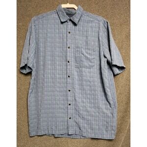 5.11 Tactical Series Shirt Mens XL Short Sleeve Snap Button Up Blue